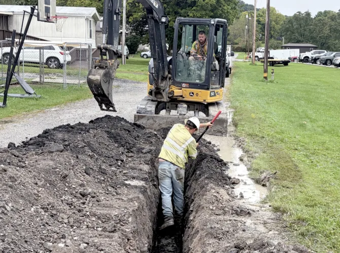 Gas Main in Crystal Springs